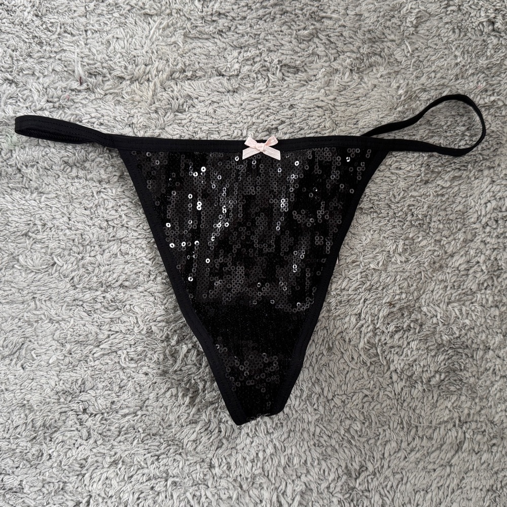 Victoria's Secret Black Thong